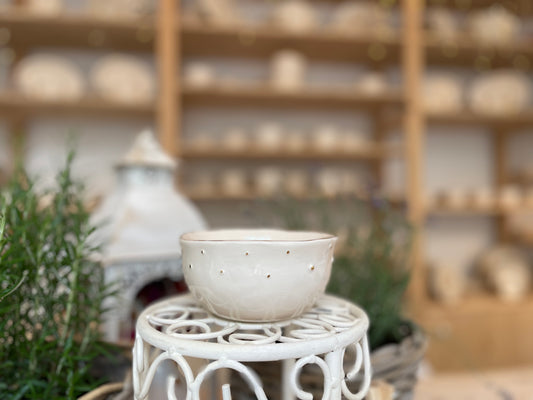 Collection Baronesse Small Bowl with golden dots and endge