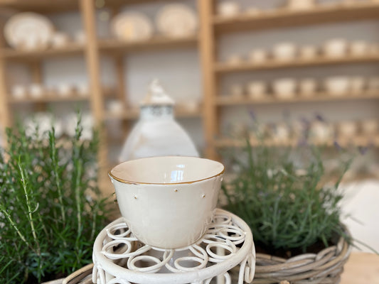 Collection Baronesse Big Bowl with golden dots and edge